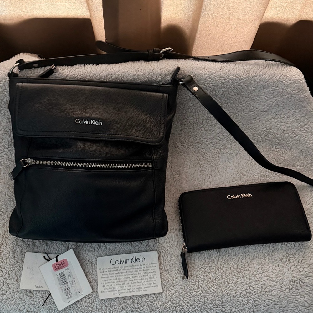 Calvin Klein Black Crossbody Bag with Wallet
